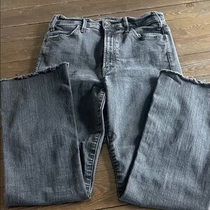 MOTHER Women's Gray Straight Jeans